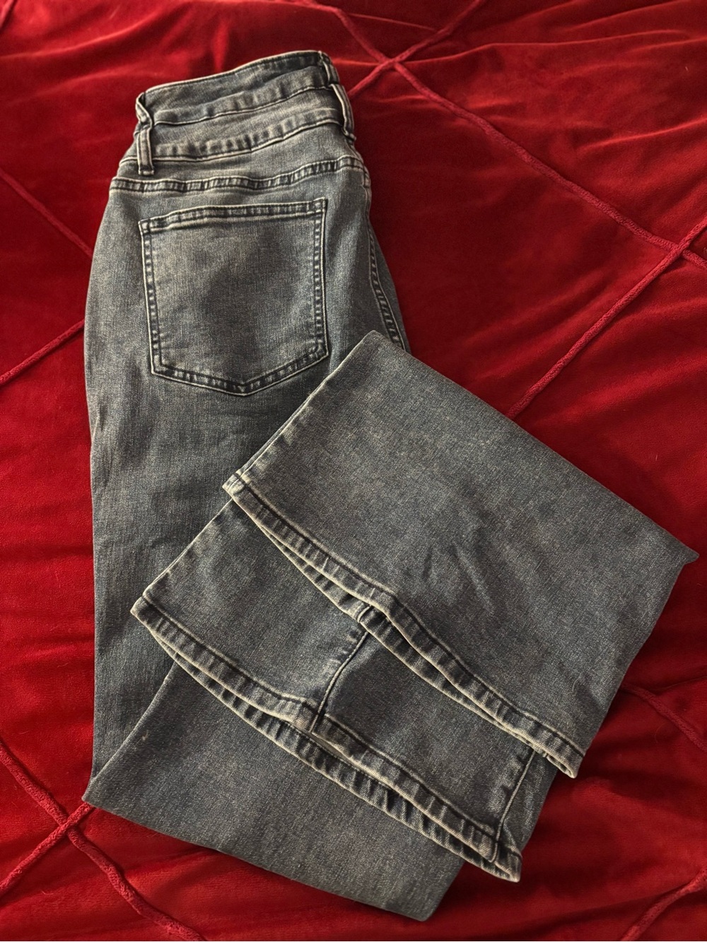 Flamingo Women's Dark Wash Wide Leg Jeans - Blue